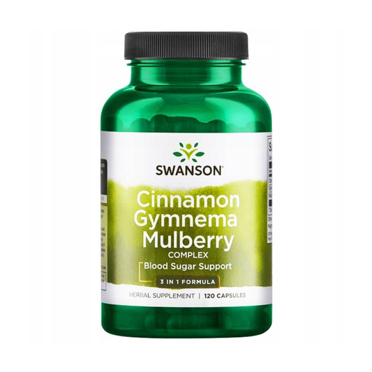 Swanson Kaneel, Gymnema & Witte Moerbei Complex – 120 capsules