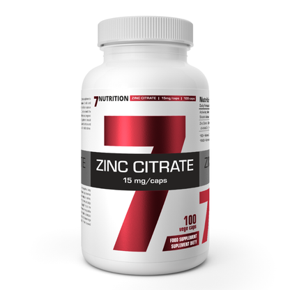 7Nutrition Zinc Citrate 15mg - 100 kaps.