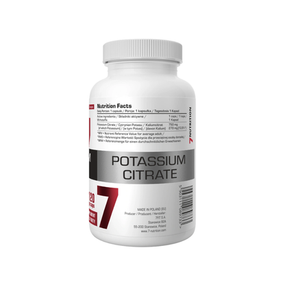 7NUTRITION POTASSIUM CITRATE 120 VEGE CAPS