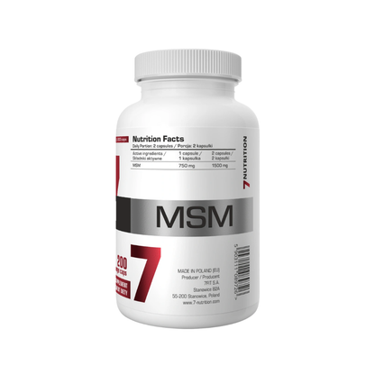 7Nutrition MSM 750mg 200 caps