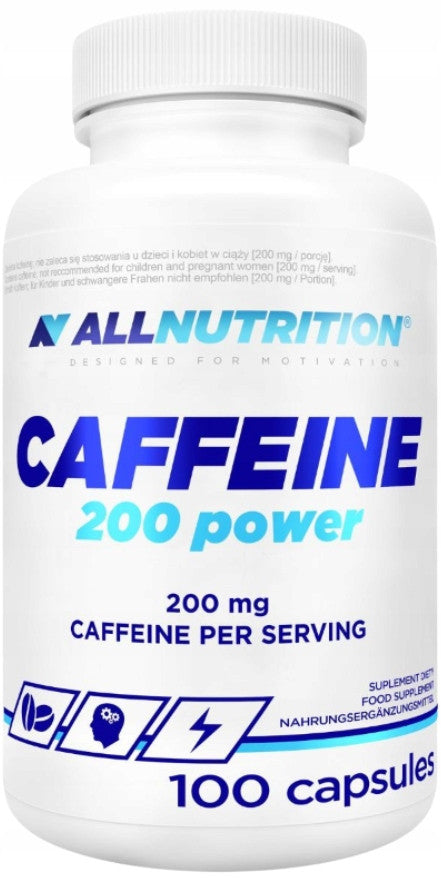 Allnutrition Cafeïne 200 Power, 100 capsules