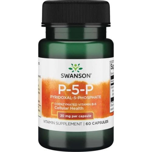 SWANSON P-5-P (PYRIDOXAL-5-PHOSPHAAT) GECOËNCYMEERD B-6 (25MG) 60 capsules