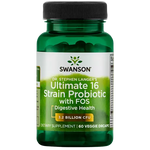 SWANSON PROBIOTICS ULTIMATE 16 STAMMEN PROBIOTICA MET SPORENELEMENTEN & FOS 60 veg. capsules
